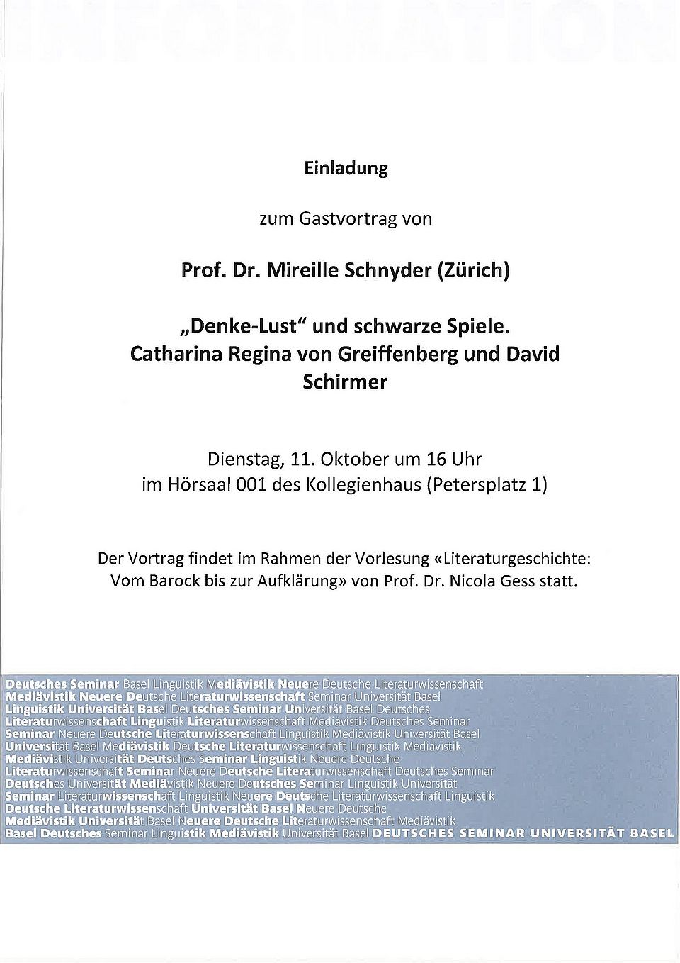 Flyer zur Veranstaltung, alle Infos finden sich im Text