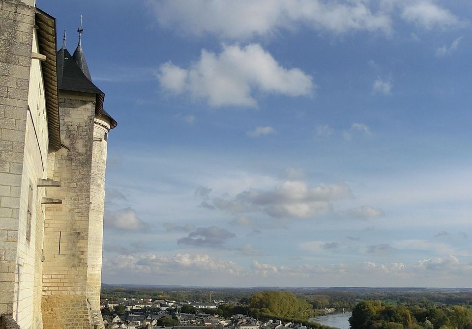 Ausblick Château de Chinon (Touraine)