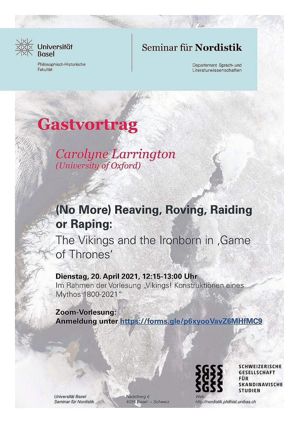 Flyer Gastvortrag Larrington